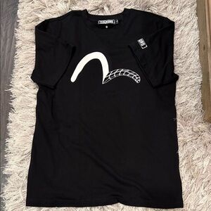 Evisu Black Graphic Tee